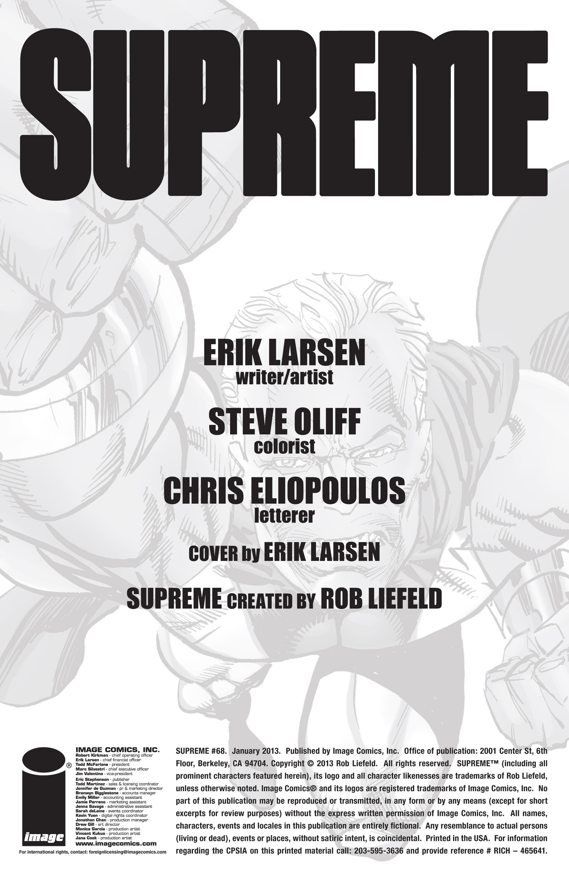 Read online Supreme (2012) comic -  Issue #68 - 2