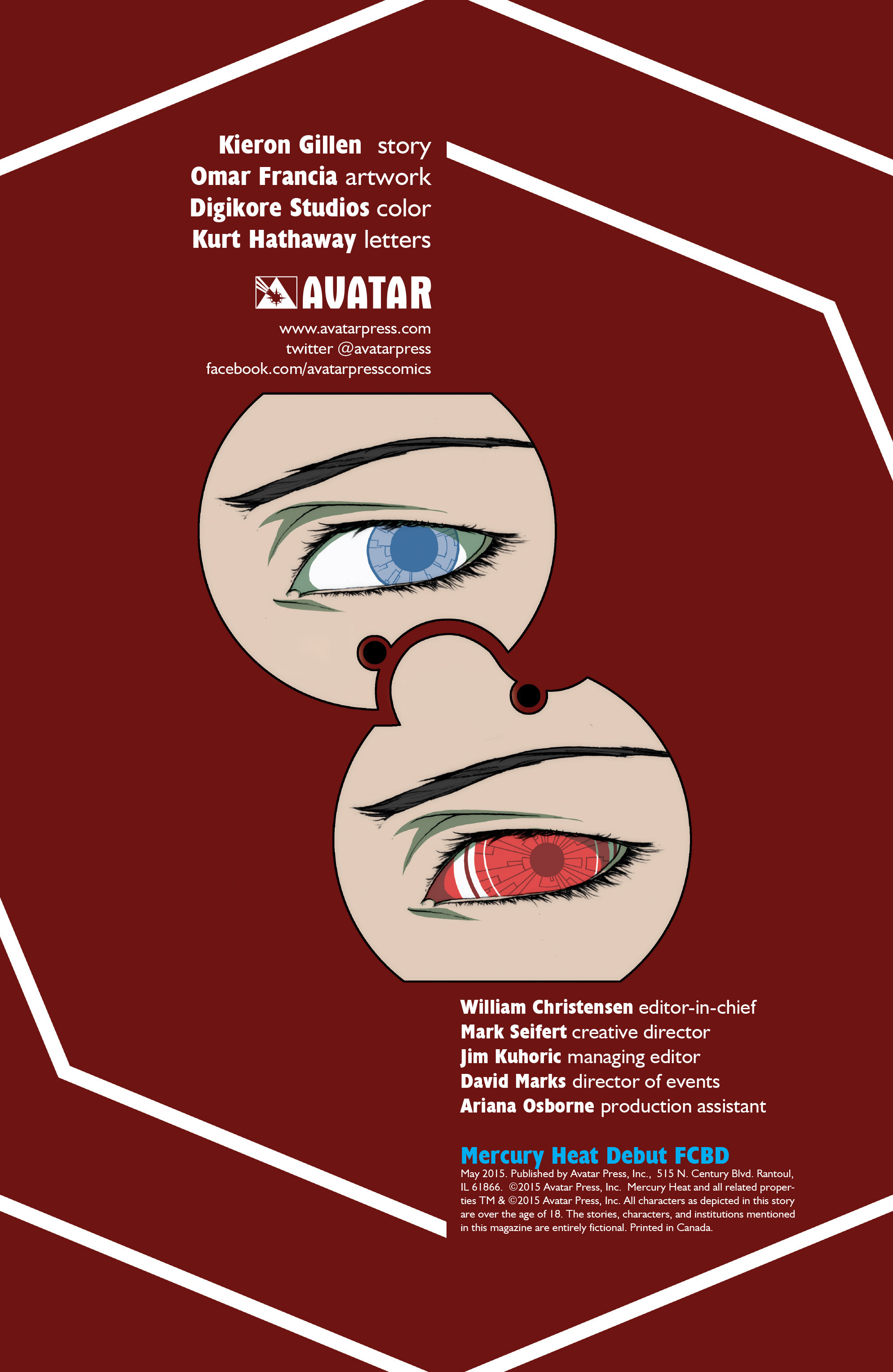Read online Free Comic Book Day 2015 comic -  Issue # Mercury Heat Debut - 2