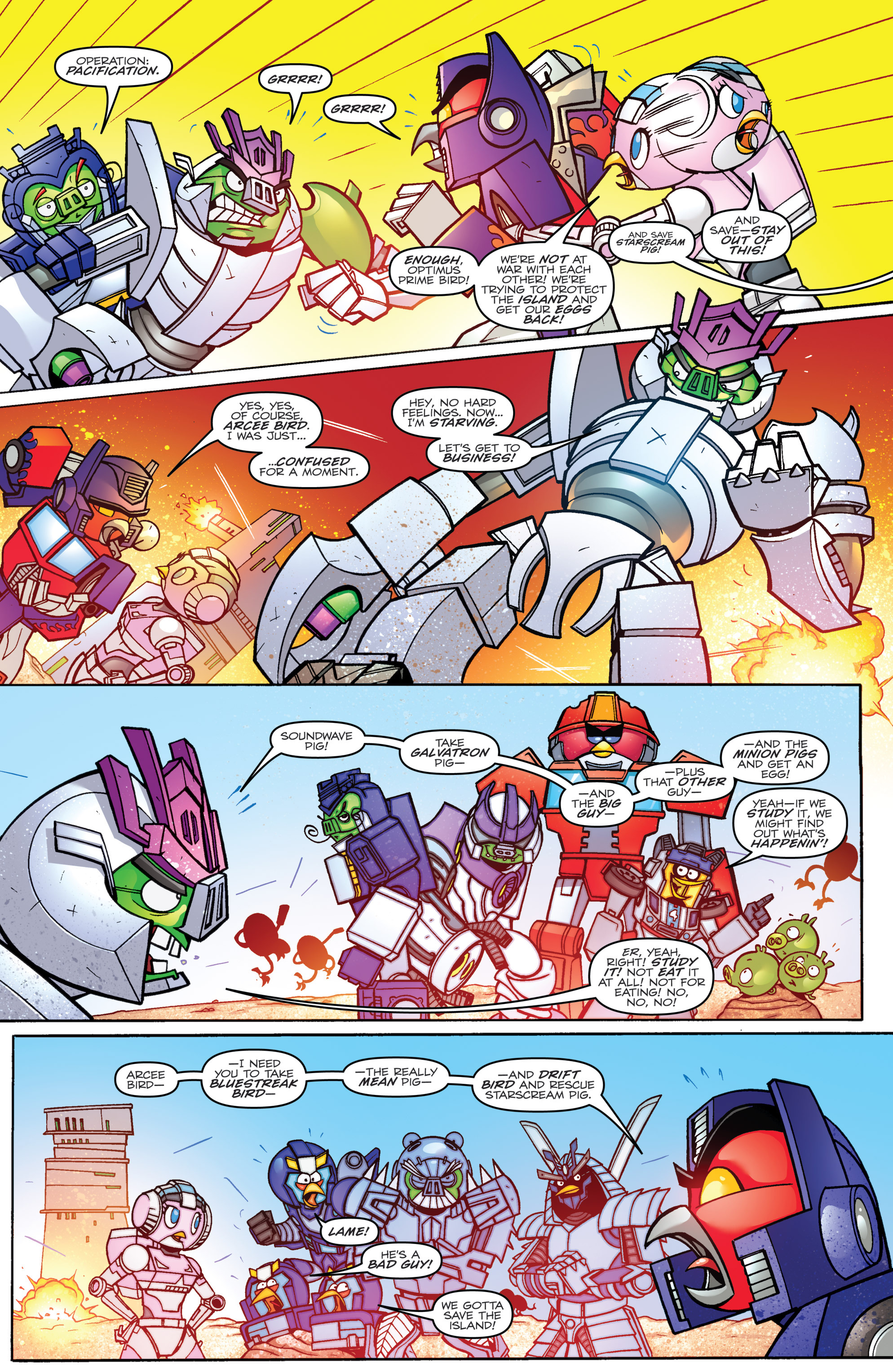 Read online Angry Birds Transformers comic -  Issue #3 - 7