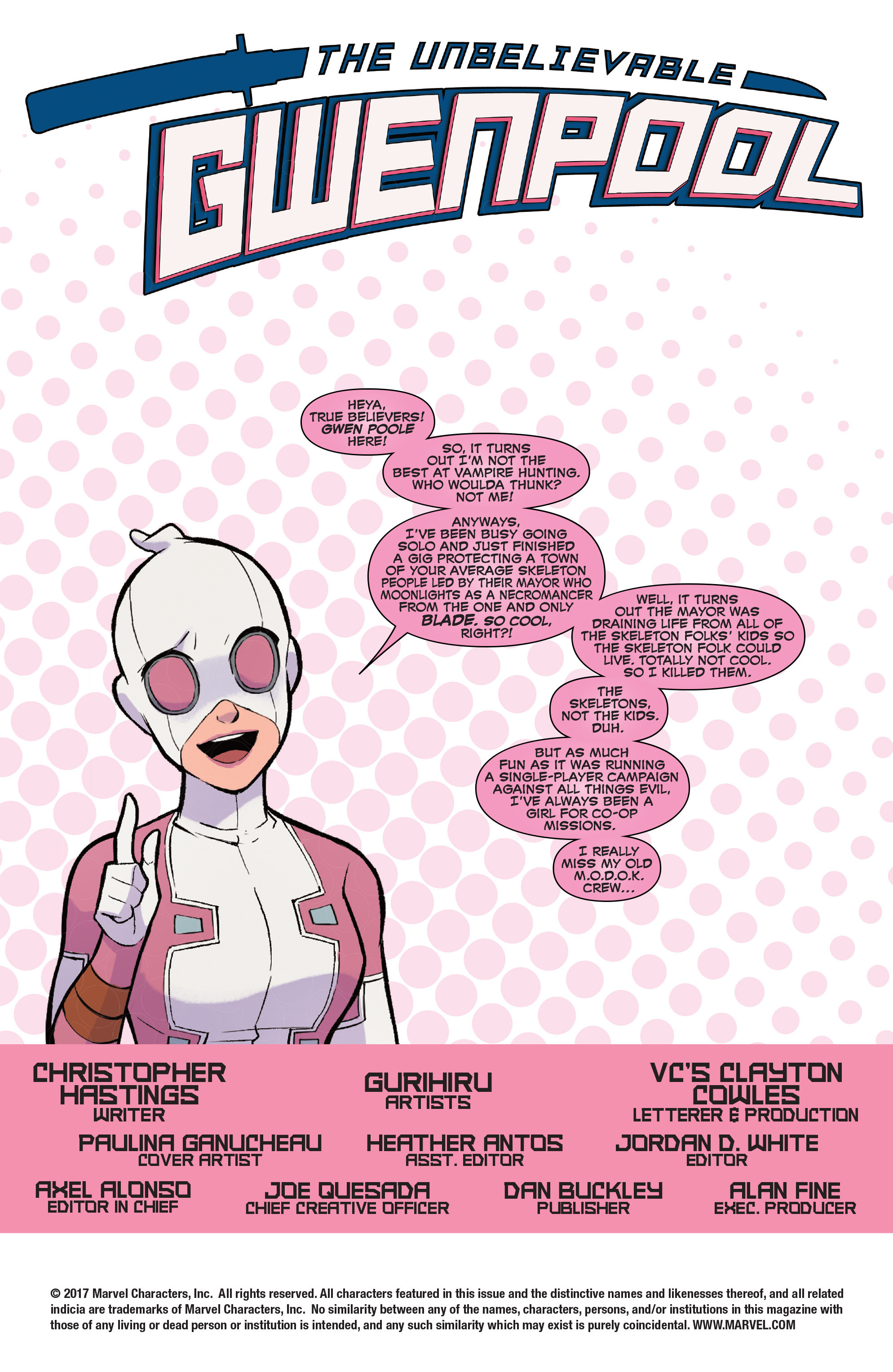 Read online The Unbelievable Gwenpool comic -  Issue #12 - 2