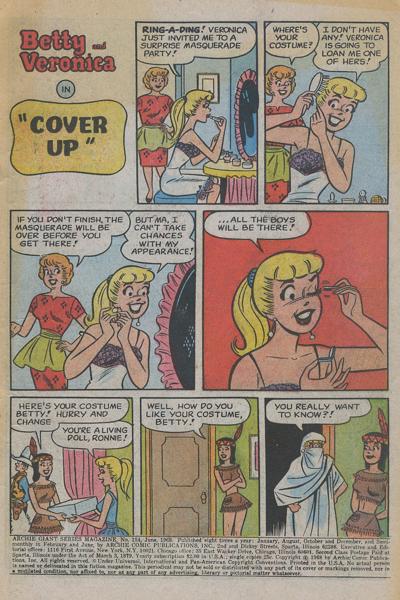 Read online Archie Giant Series Magazine comic -  Issue #154 - 2