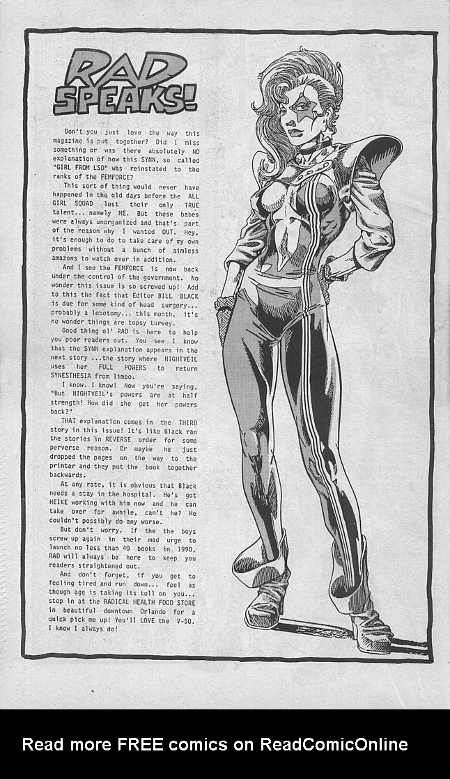 Read online Femforce comic -  Issue #28 - 18