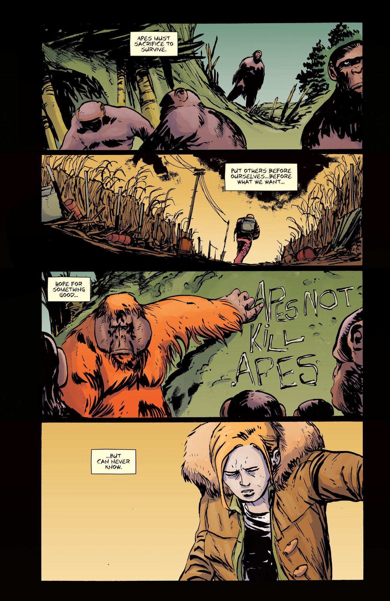 Read online Dawn of the Planet of the Apes comic -  Issue # TPB - 145