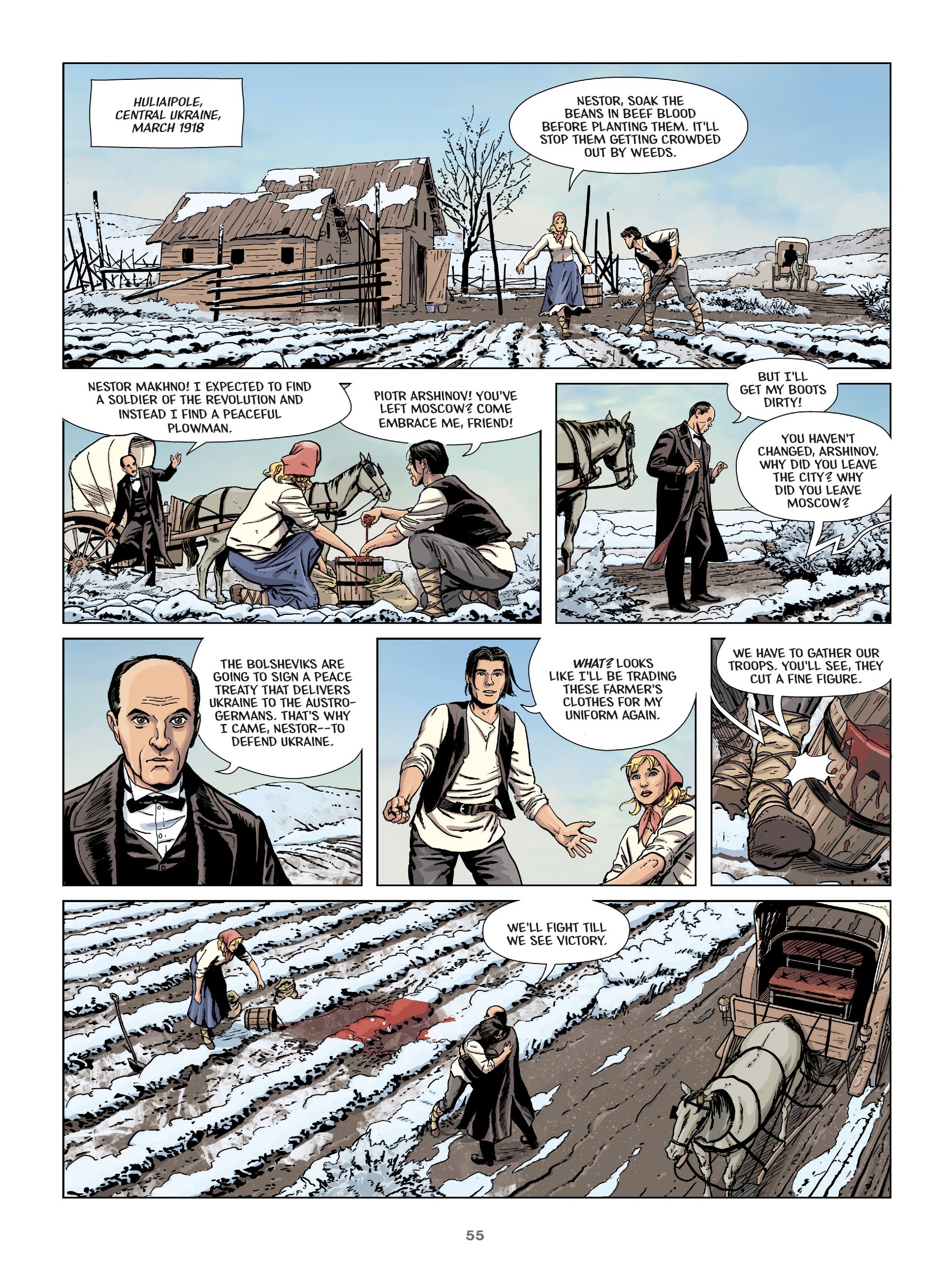 Read online Makhno: Ukrainian Freedom Fighter comic -  Issue # TPB - 56