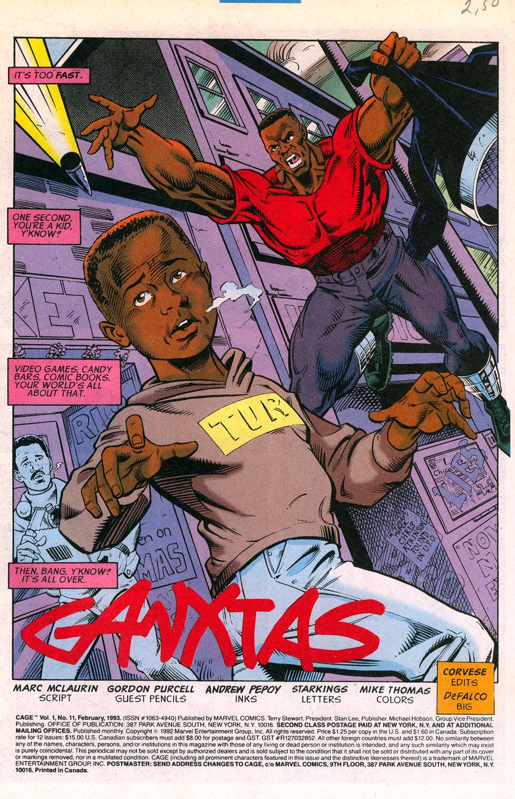 Read online Cage (1992) comic -  Issue #11 - 2