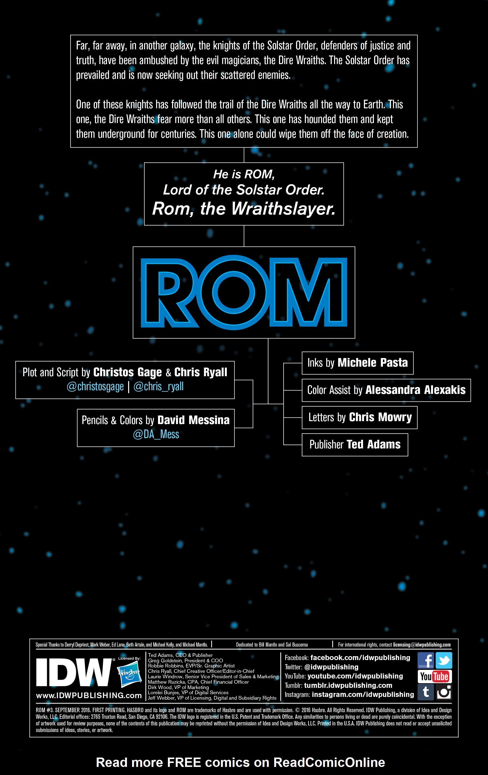 Read online ROM (2016) comic -  Issue #3 - 2
