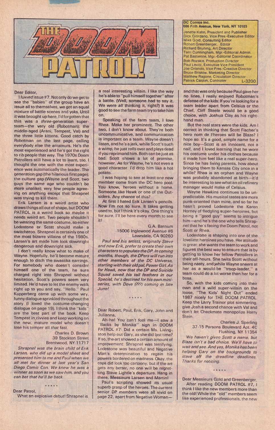 Read online Doom Patrol (1987) comic -  Issue #11 - 23
