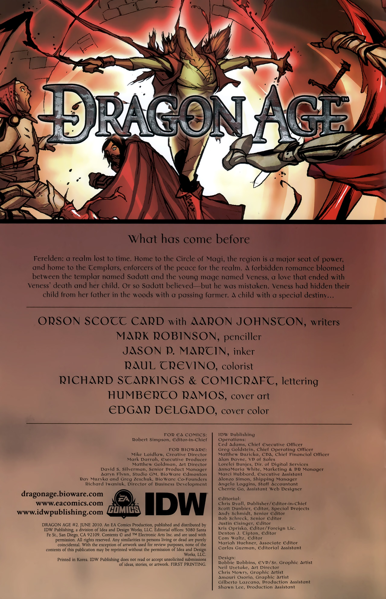 Read online Dragon Age comic -  Issue #2 - 2