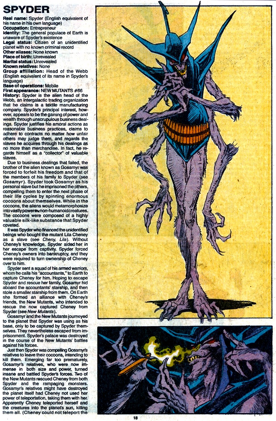 Read online The Official Handbook of the Marvel Universe: Update '89 comic -  Issue #7 - 20