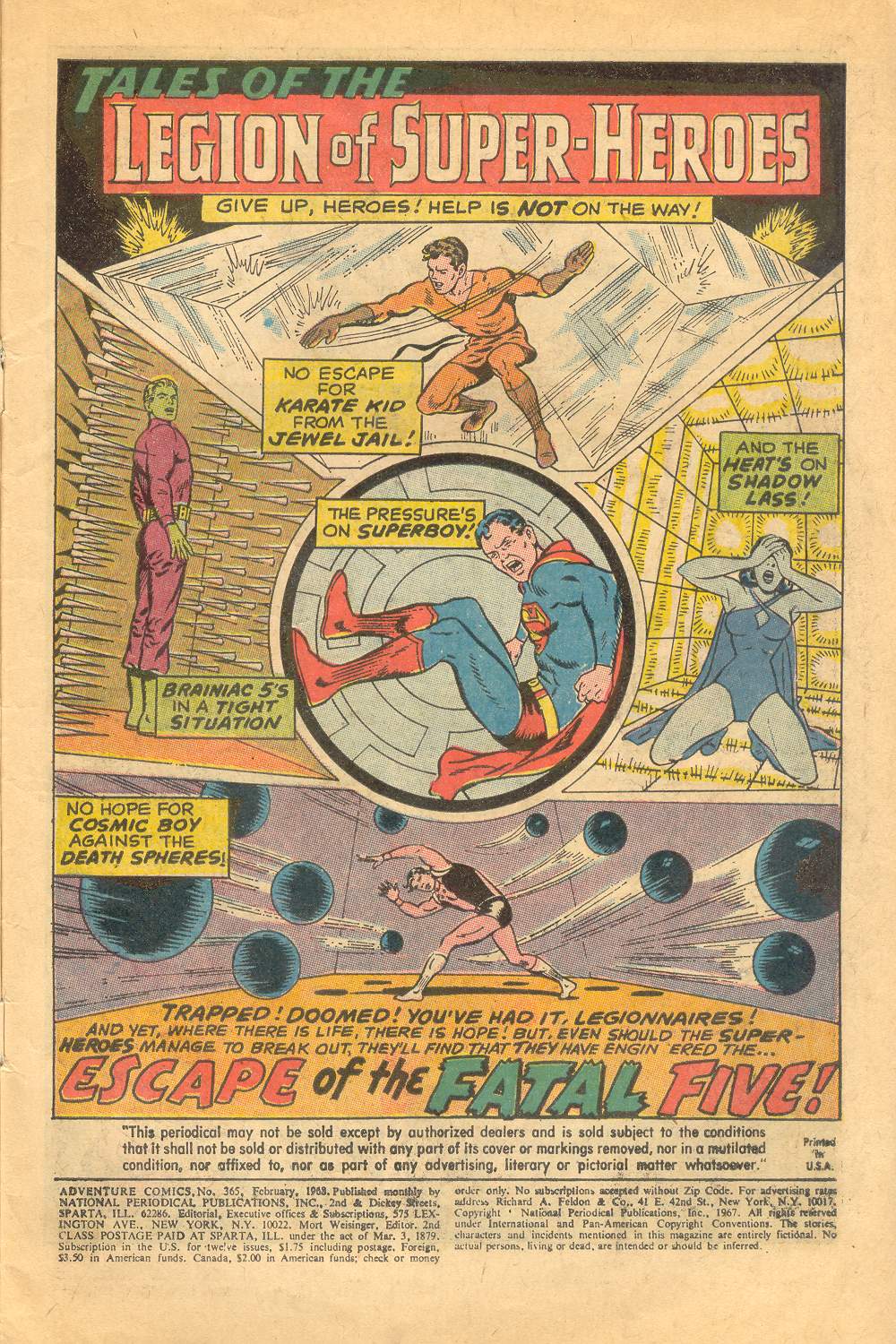 Read online Adventure Comics (1938) comic -  Issue #365 - 4