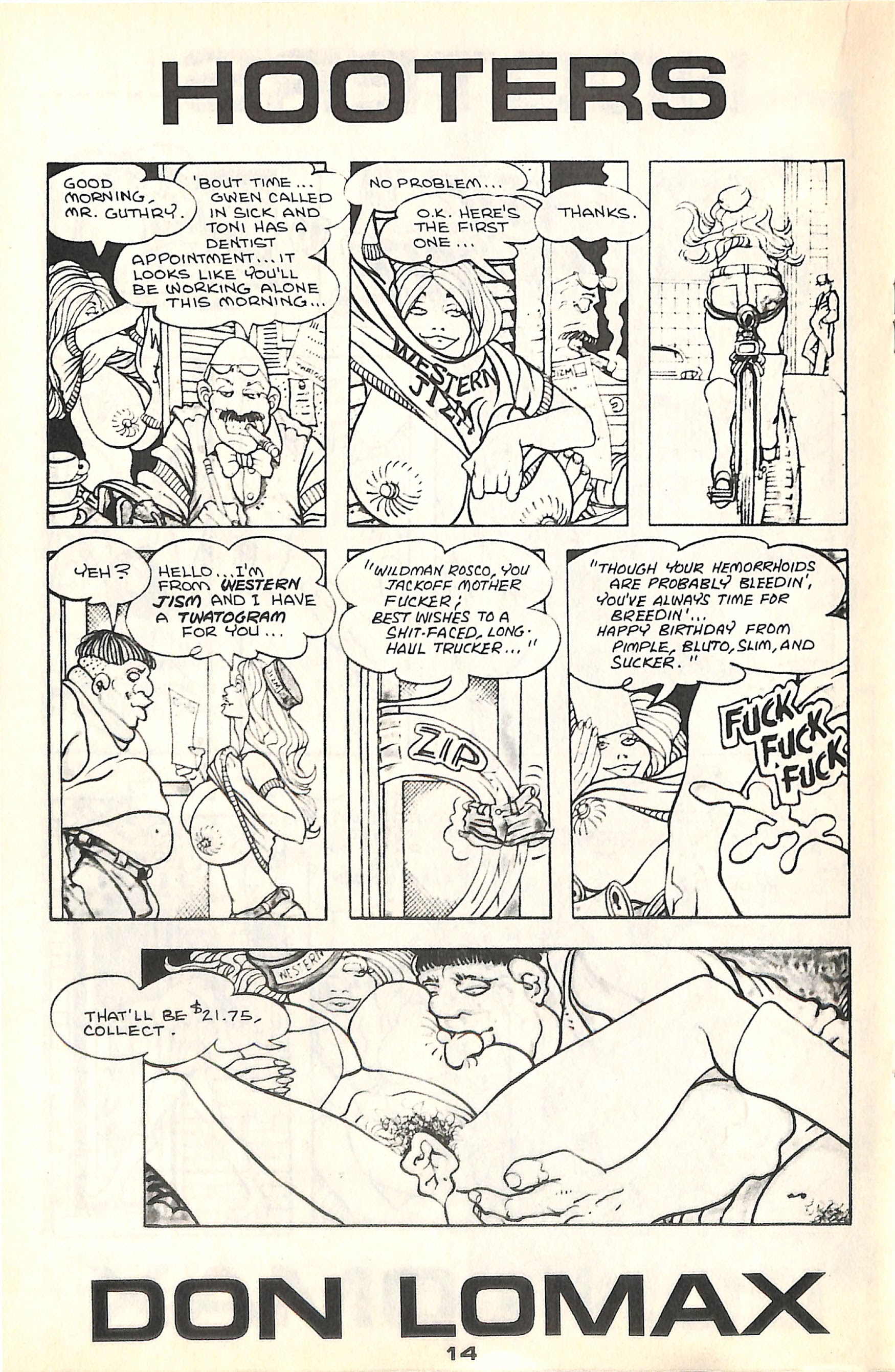 Read online Hooters comic -  Issue #3 - 18