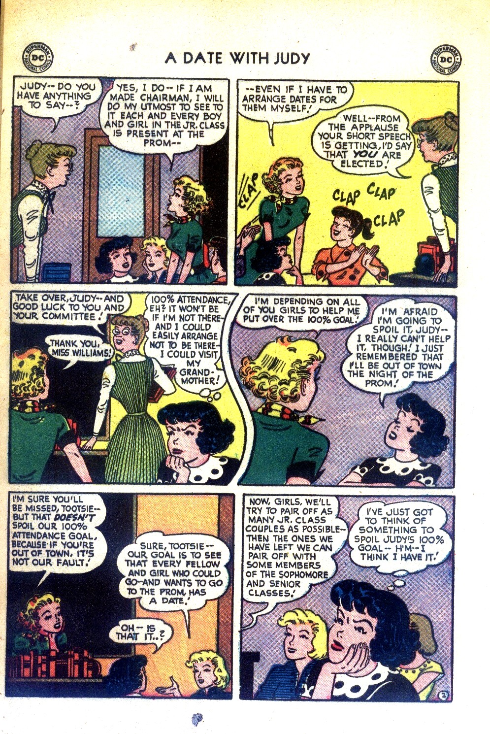 Read online A Date with Judy comic -  Issue #35 - 39