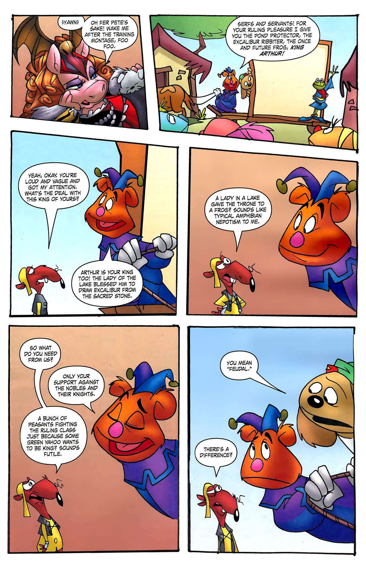 Read online Muppet King Arthur comic -  Issue #1 - 16