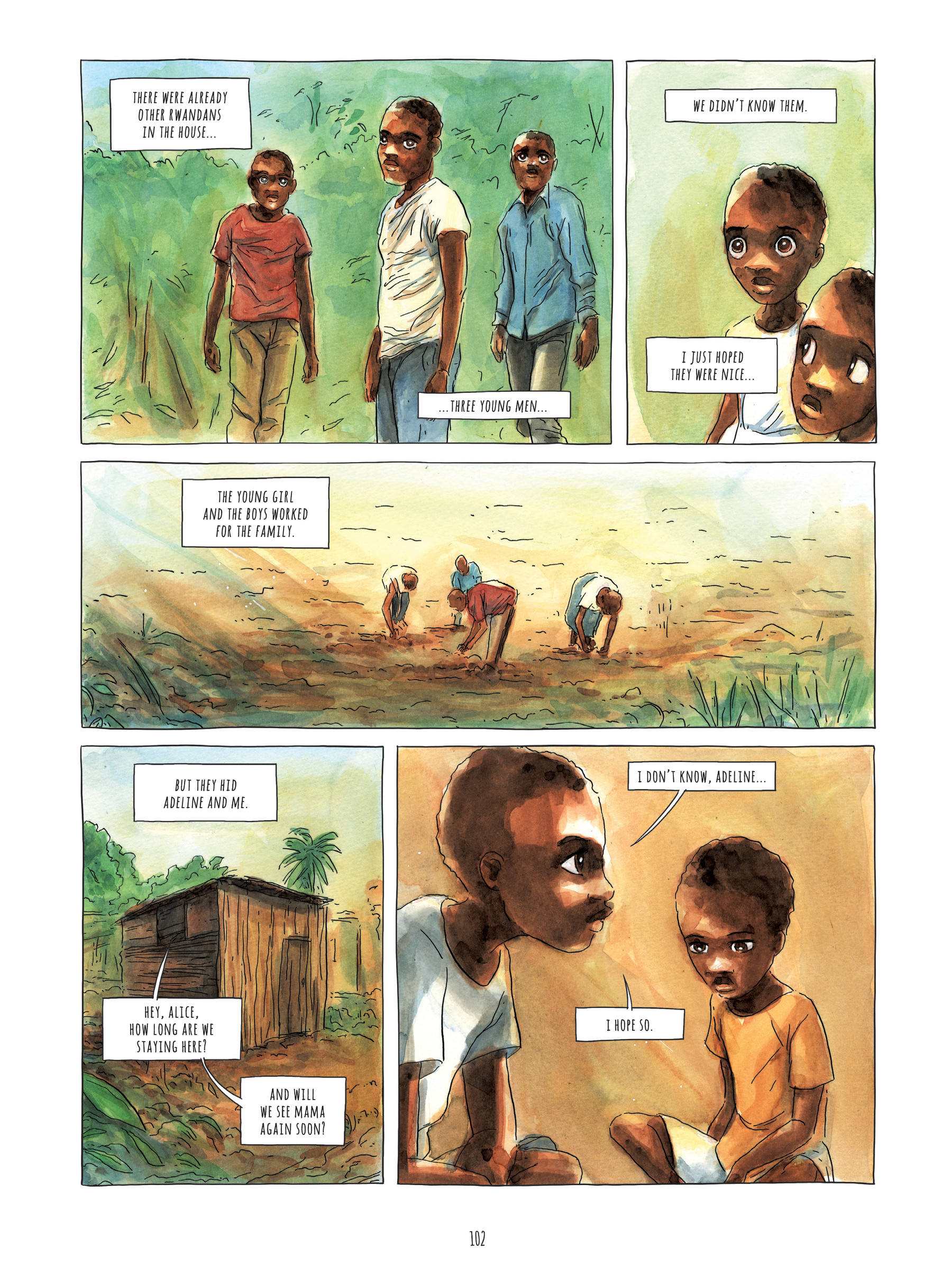 Read online Alice on the Run: One Child's Journey Through the Rwandan Civil War comic -  Issue # TPB - 101