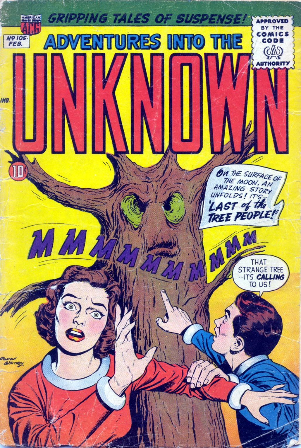 Read online Adventures Into The Unknown comic -  Issue #105 - 1