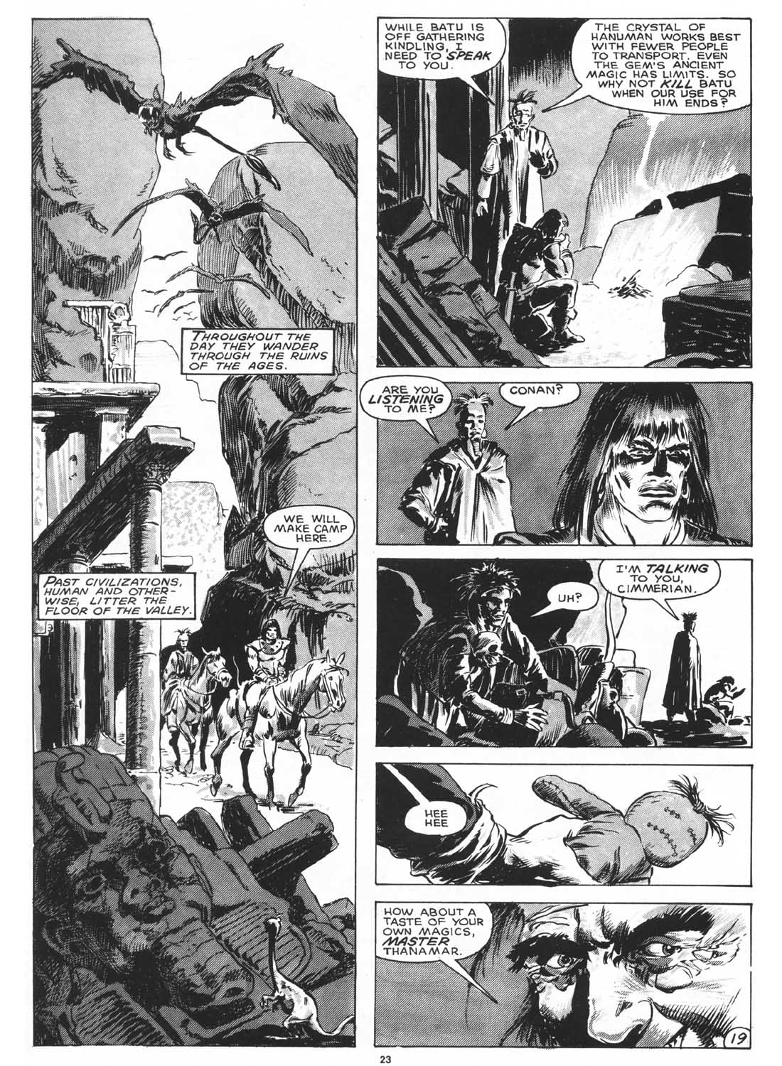 Read online The Savage Sword Of Conan comic -  Issue #161 - 25
