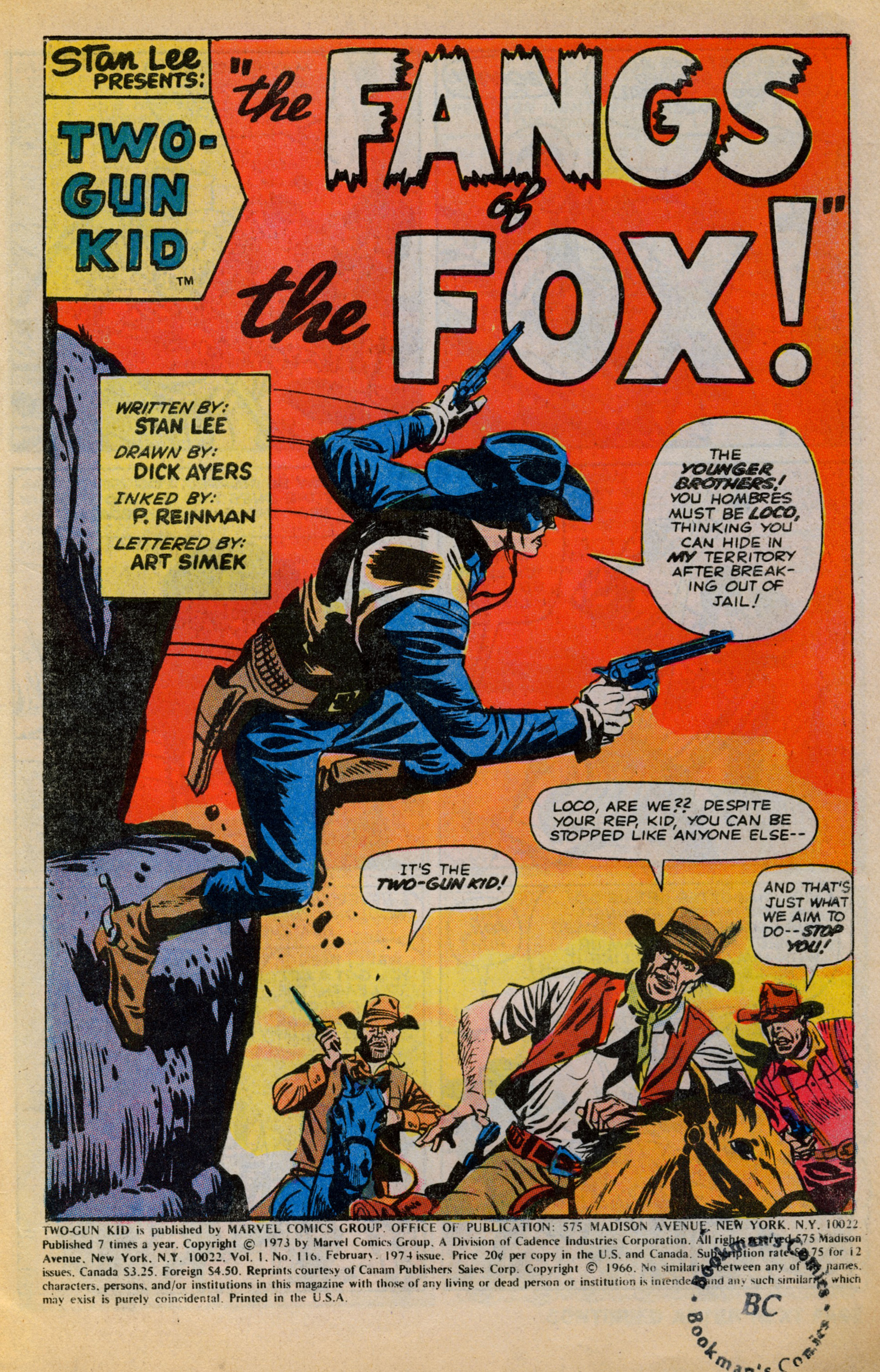 Read online Two-Gun Kid comic -  Issue #116 - 3