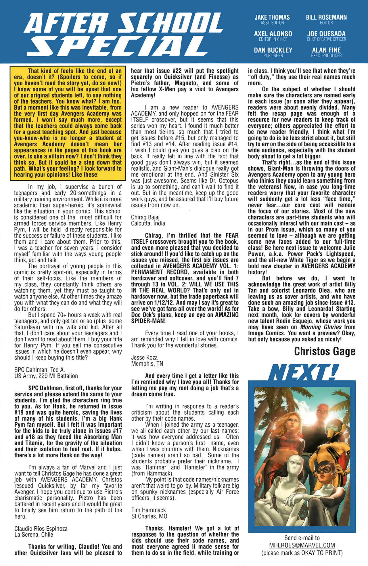 Read online Avengers Academy comic -  Issue #20 - 23