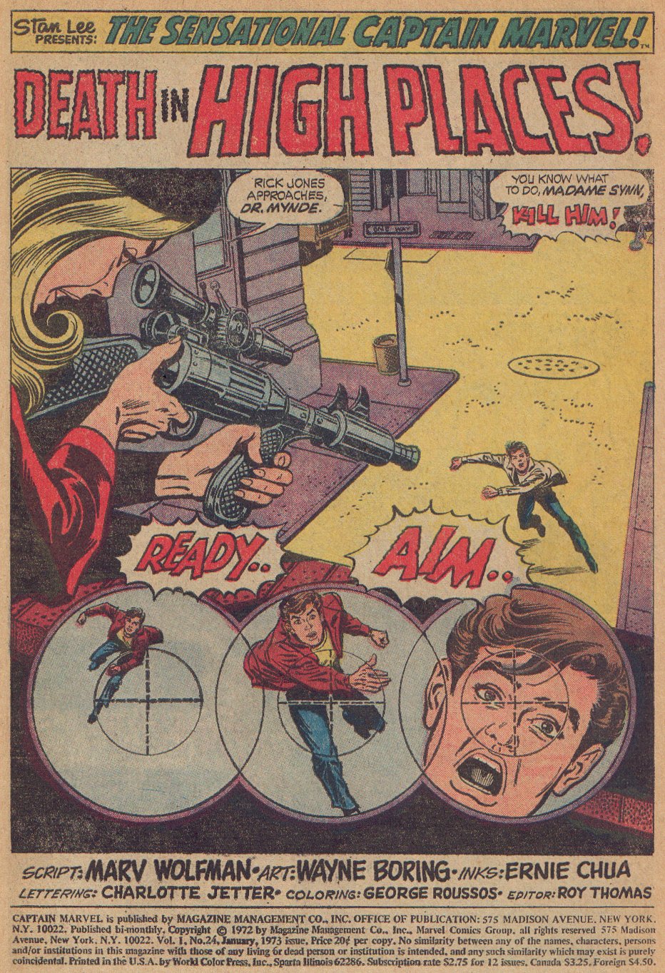 Read online Captain Marvel (1968) comic -  Issue #24 - 2