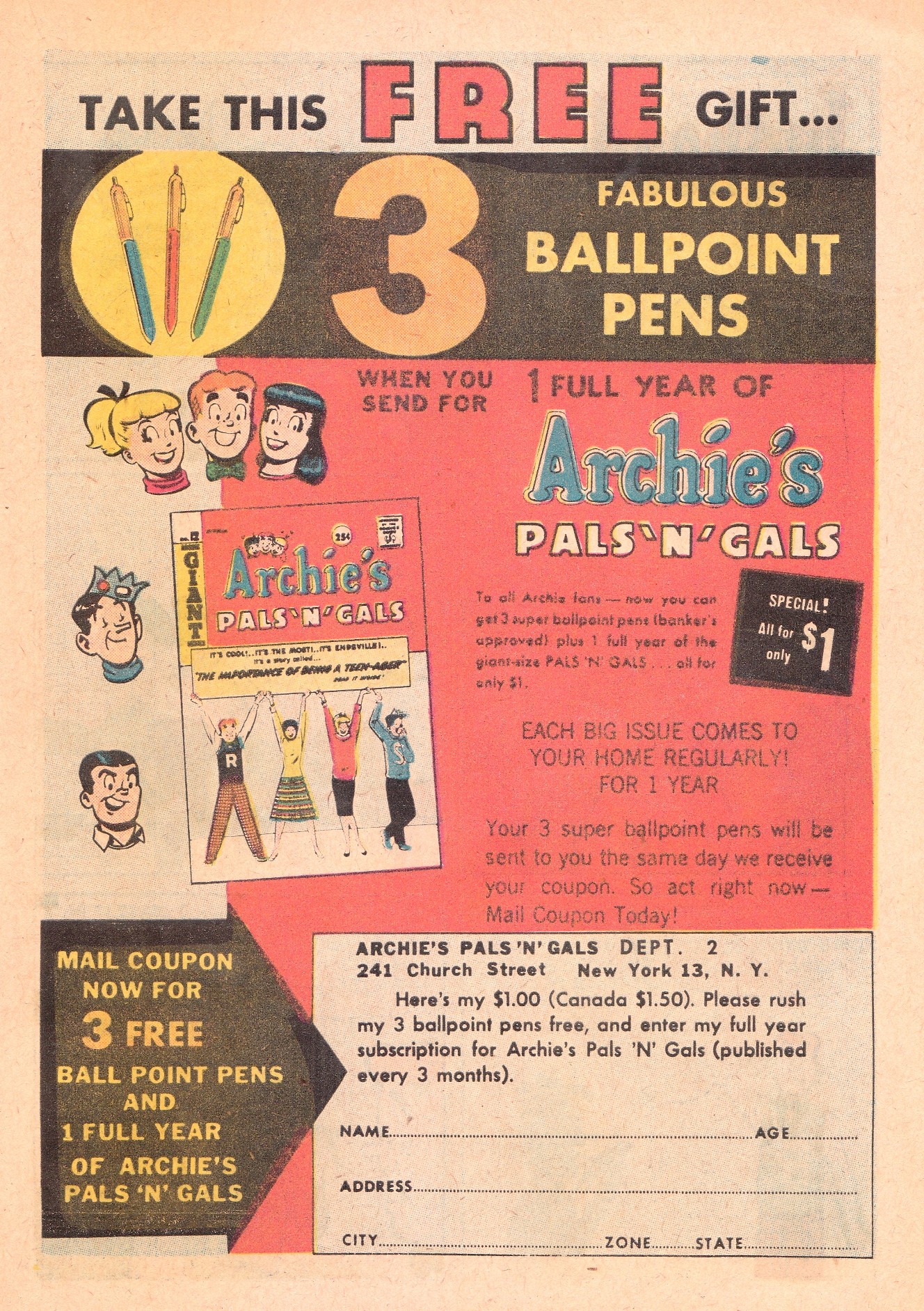 Read online Archie's Pal Jughead comic -  Issue #64 - 19