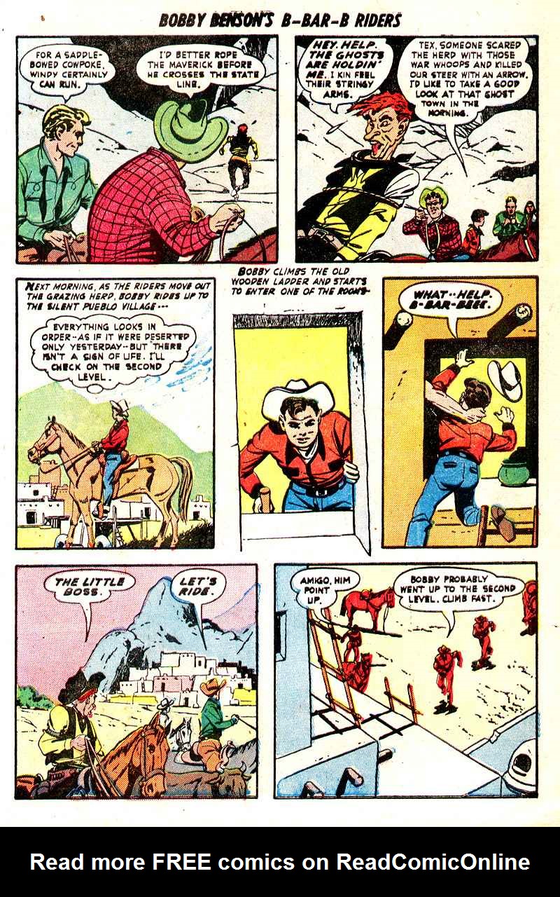 Read online Bobby Benson's B-Bar-B Riders comic -  Issue #7 - 13