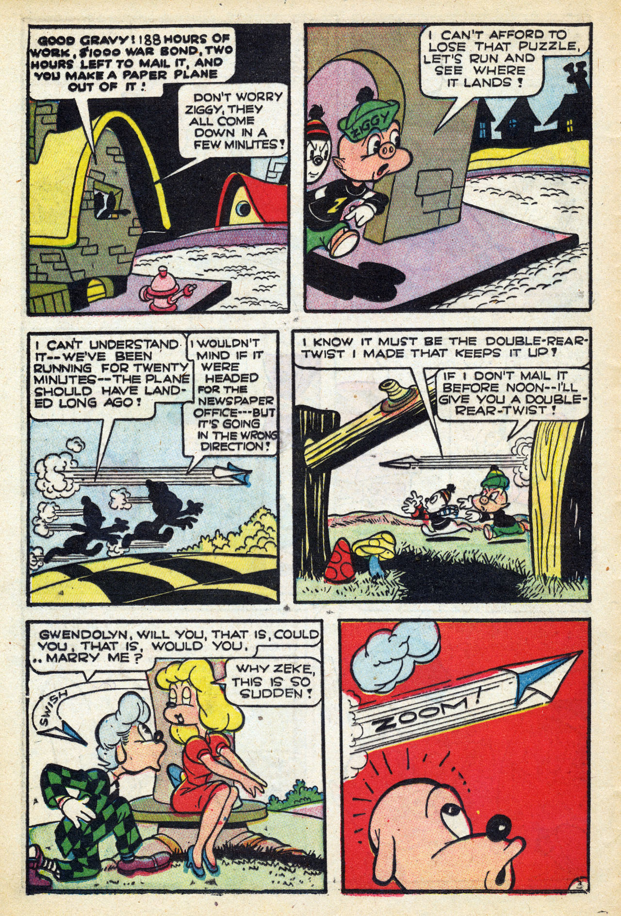 Read online Ziggy Pig-Silly Seal Comics (1944) comic -  Issue #3 - 12