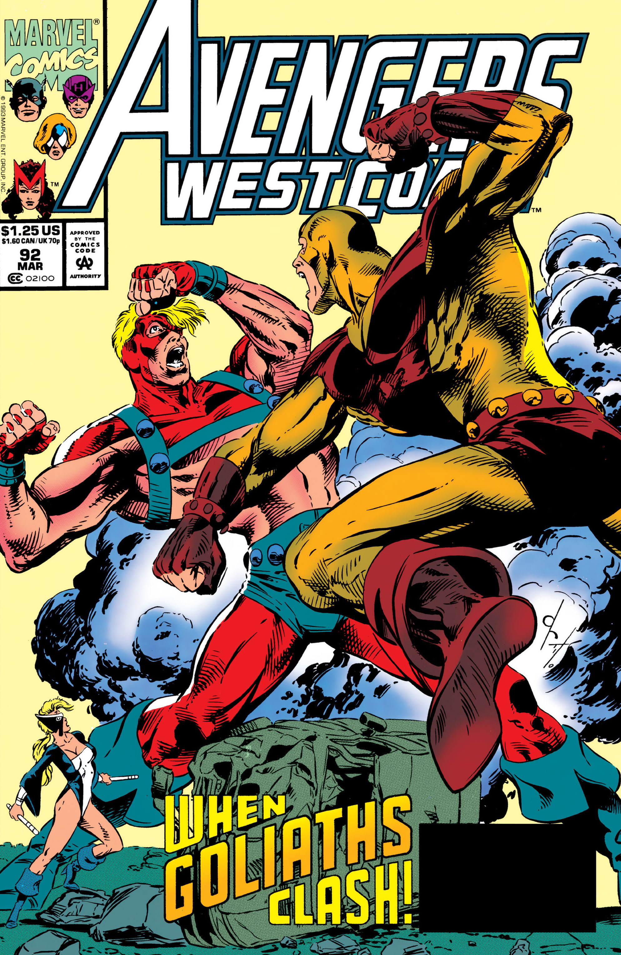 Read online Avengers West Coast (1989) comic -  Issue #92 - 1