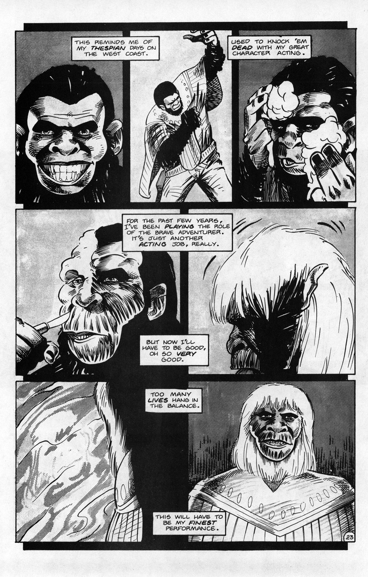 Read online Planet of the Apes (1990) comic -  Issue #20 - 25