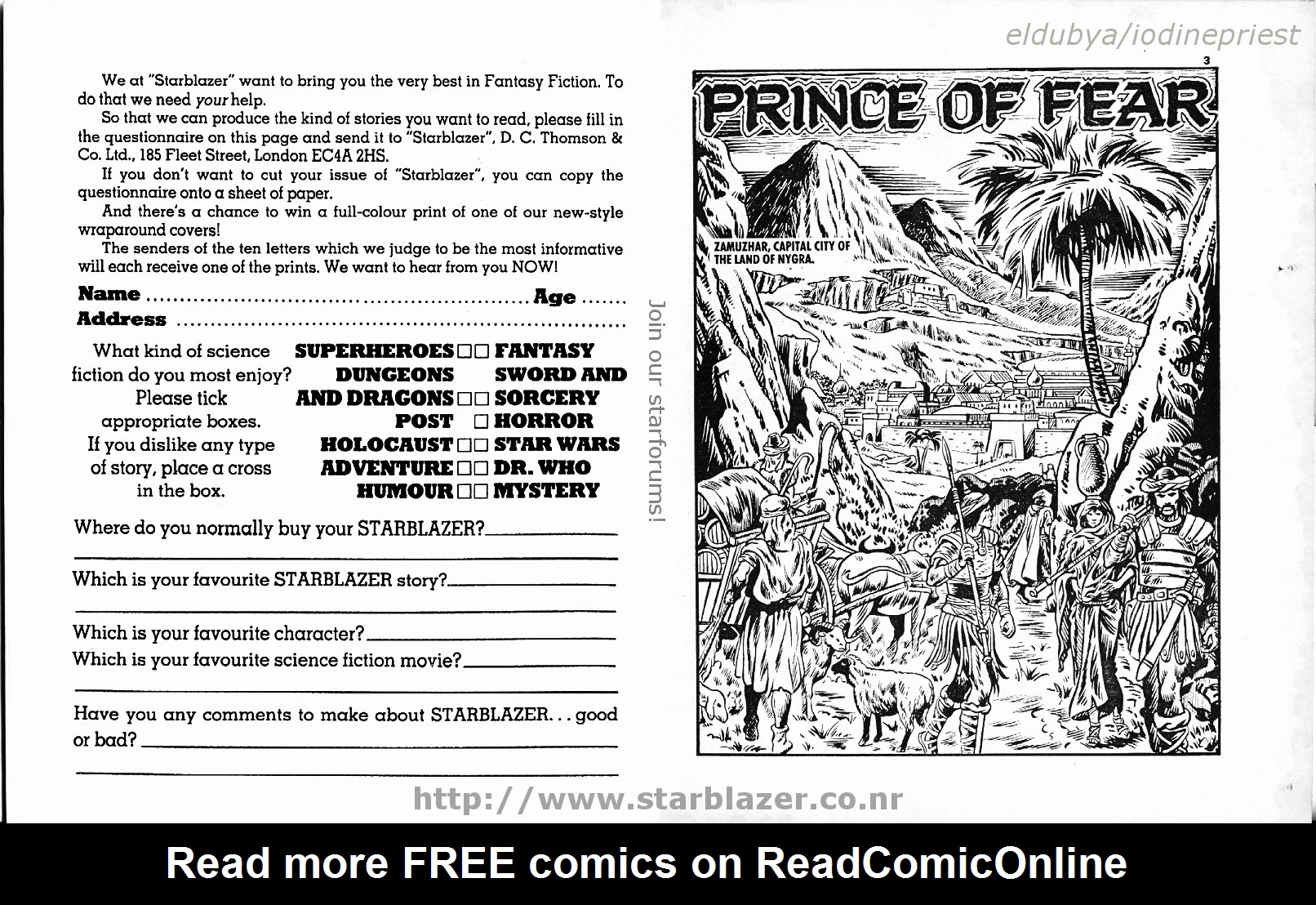 Read online Starblazer comic -  Issue #226 - 3