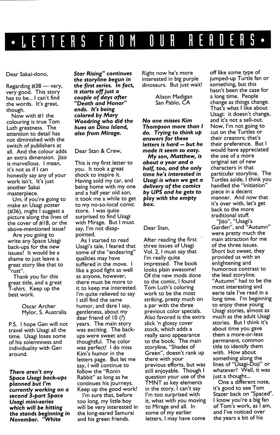 Read online Usagi Yojimbo (1993) comic -  Issue #4 - 31