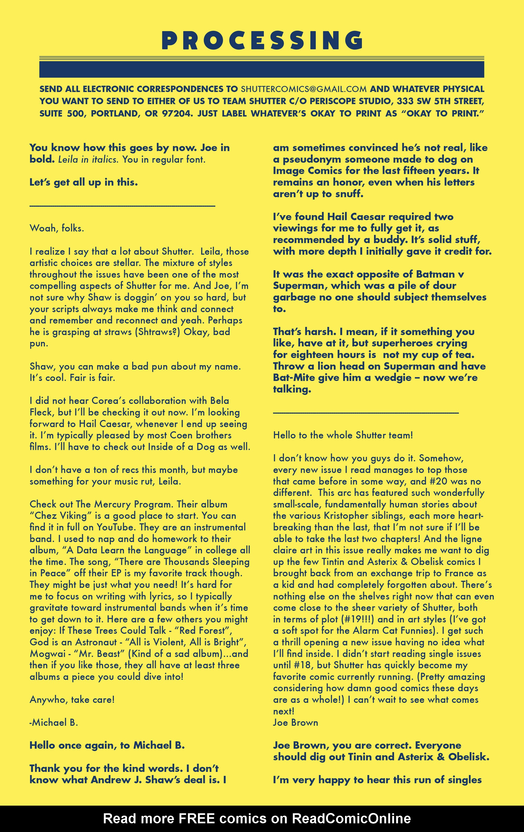 Read online Shutter comic -  Issue #21 - 25