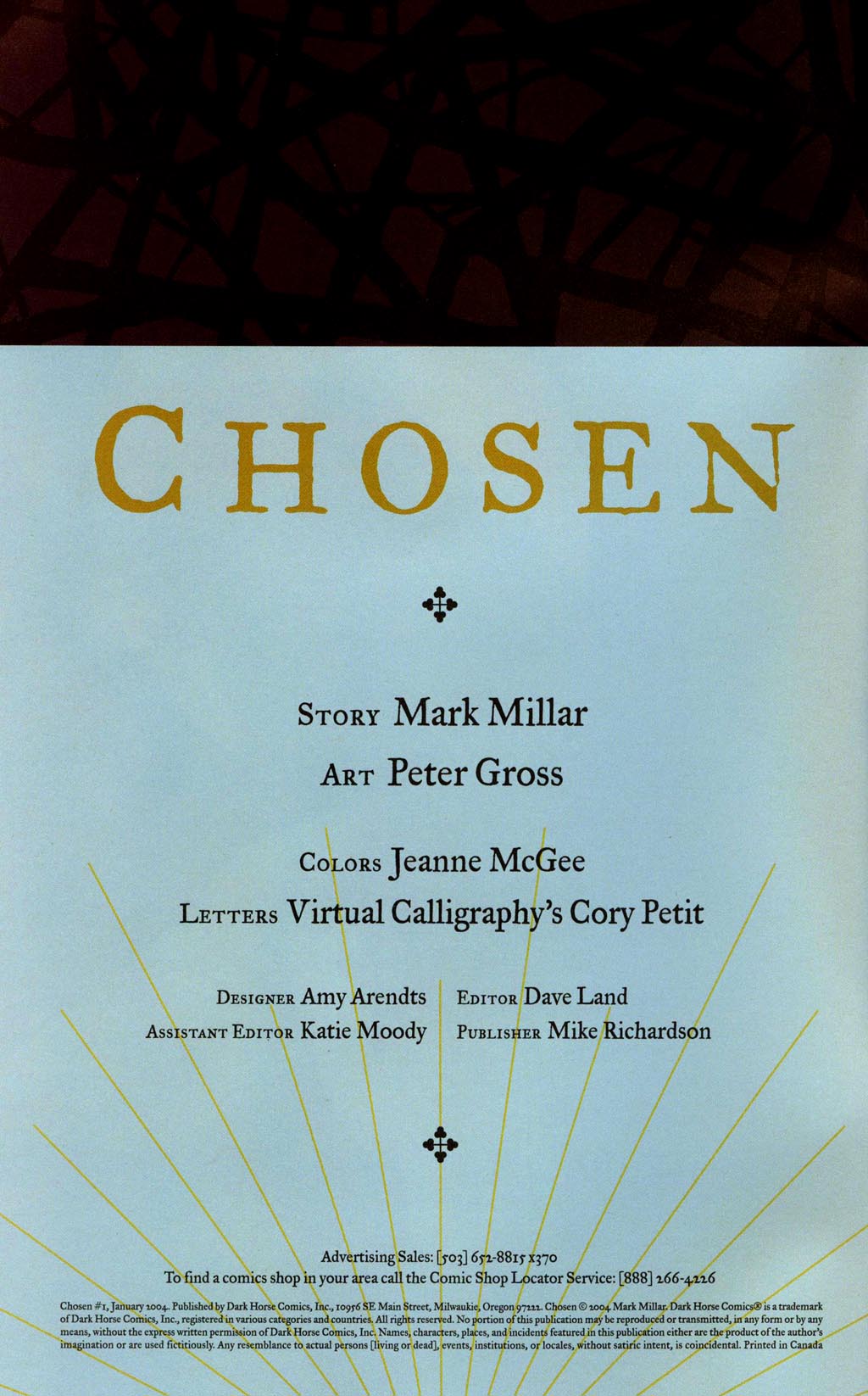 Read online Chosen comic -  Issue #1 - 2