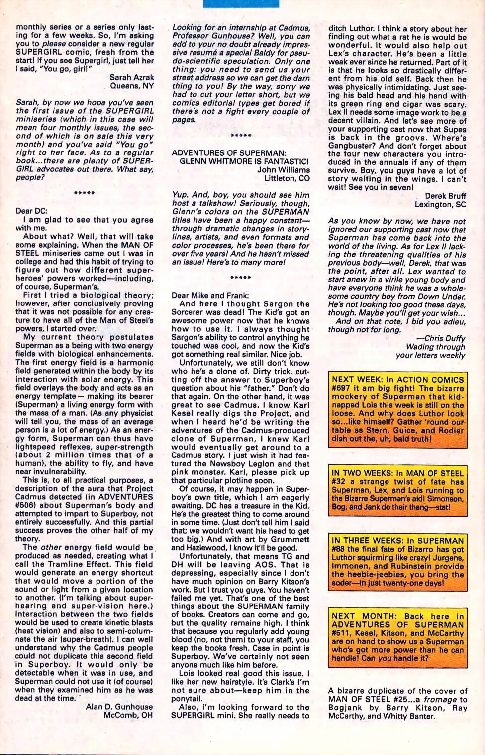 Read online Adventures of Superman (1987) comic -  Issue #510 - 25