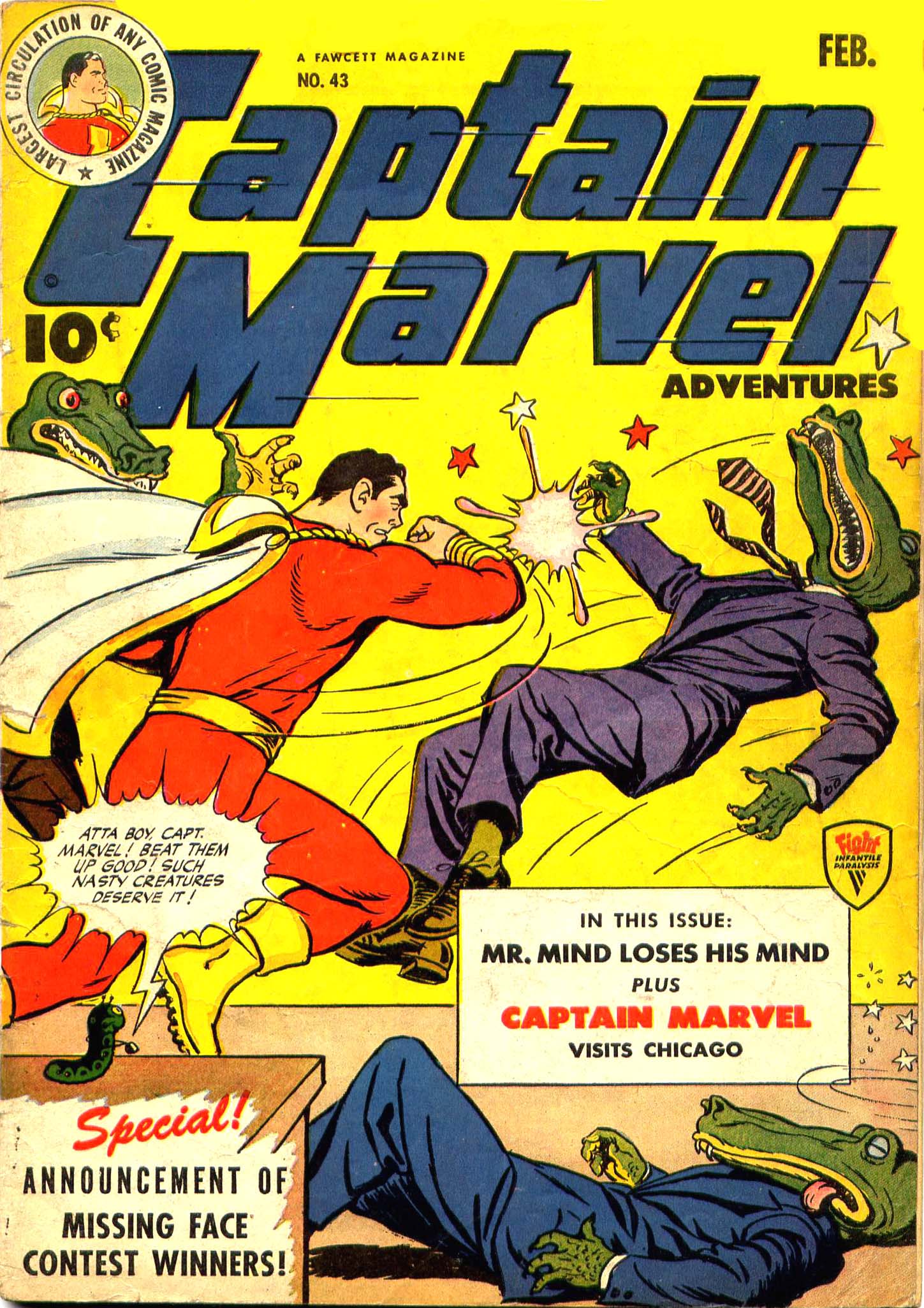 Read online Captain Marvel Adventures comic -  Issue #43 - 1