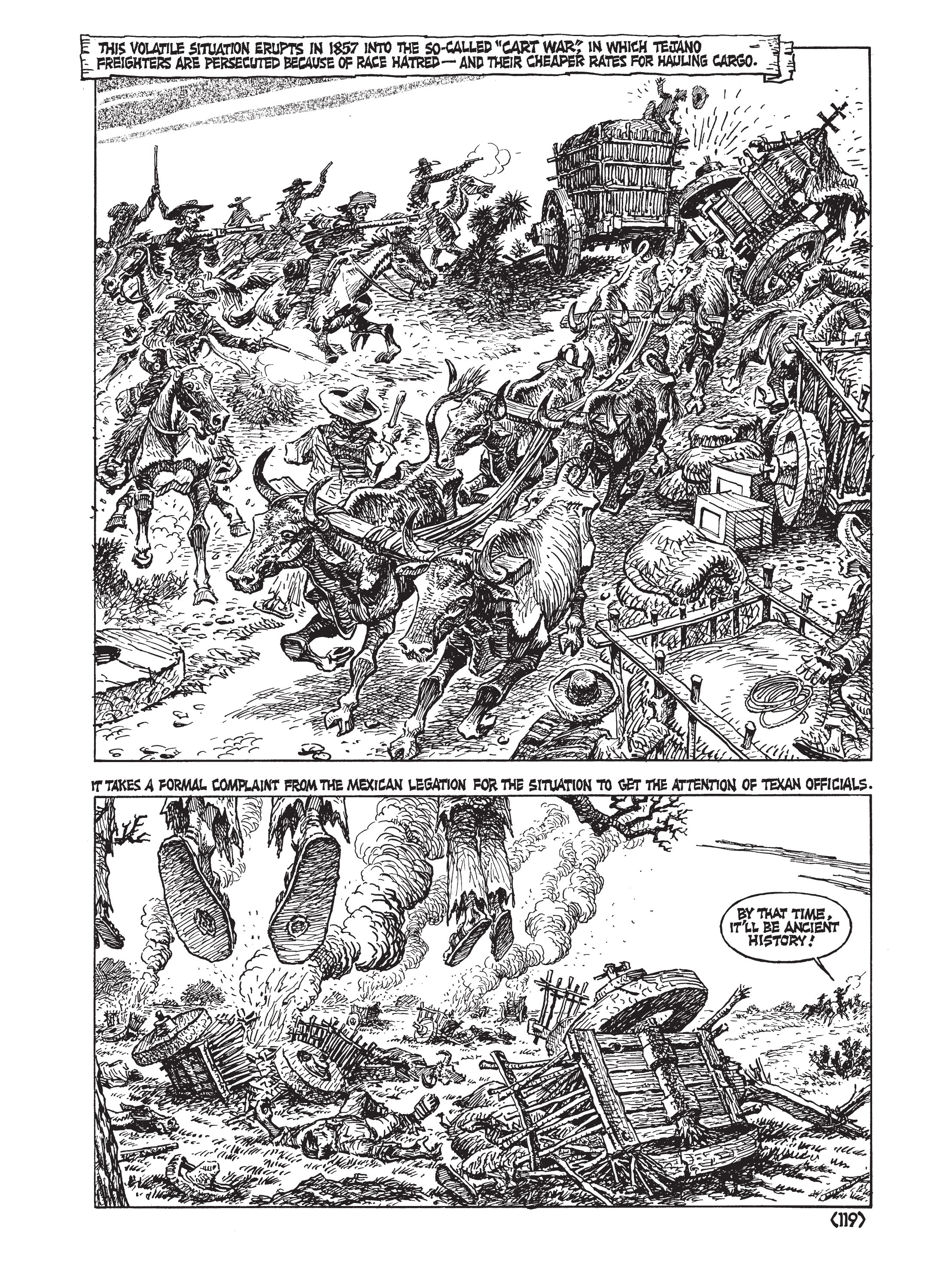 Read online Jack Jackson's American History: Los Tejanos and Lost Cause comic -  Issue # TPB (Part 2) - 23