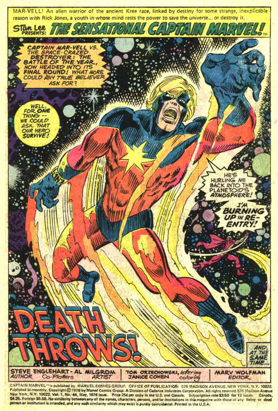Captain Marvel (1968) Issue #44 #44 - English 2