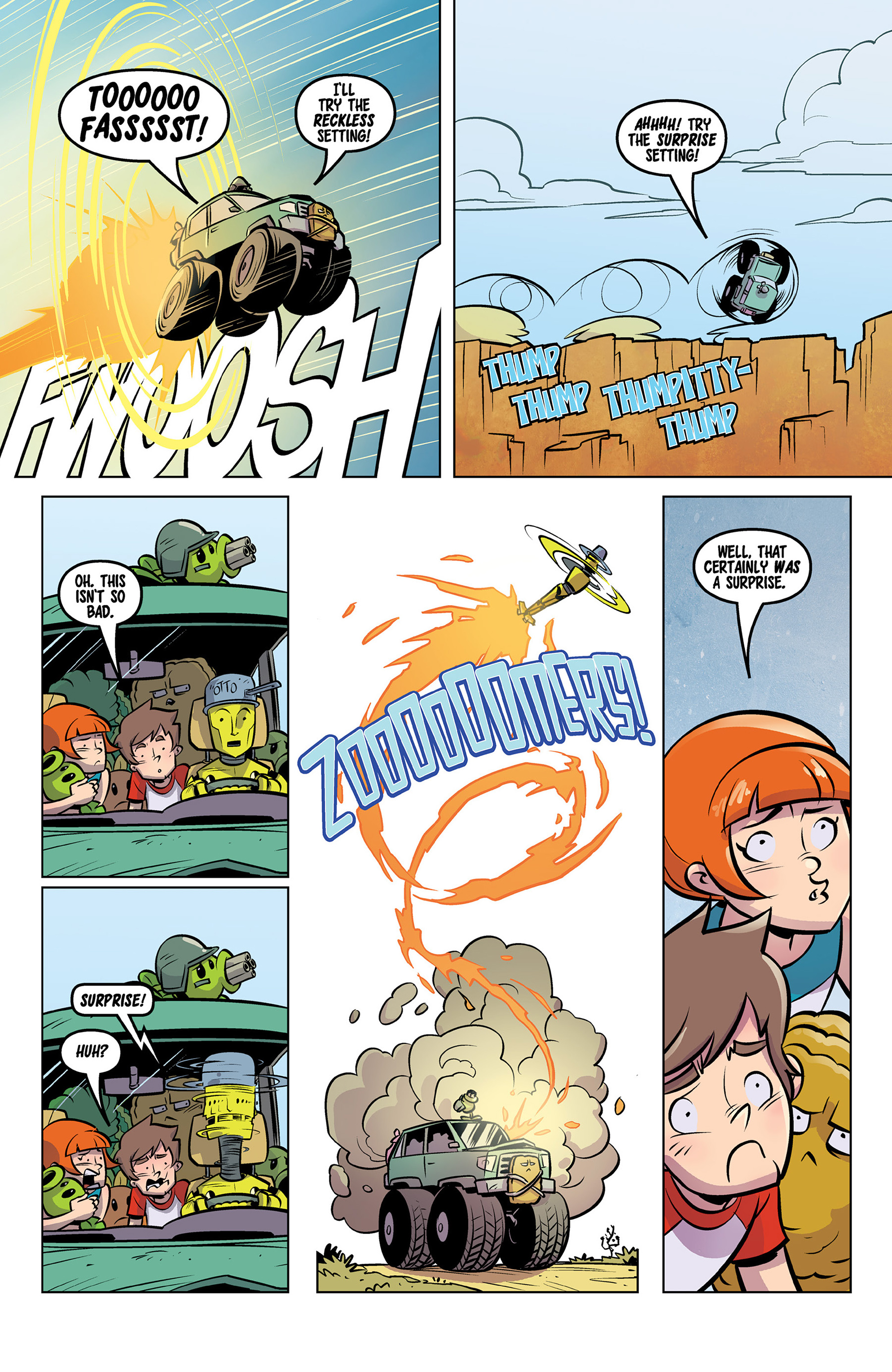 Read online Plants vs. Zombies: Petal to the Metal comic -  Issue #8 - 13