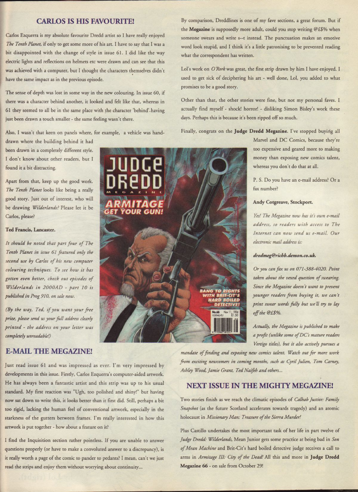 Read online Judge Dredd: The Megazine (vol. 2) comic -  Issue #65 - 42