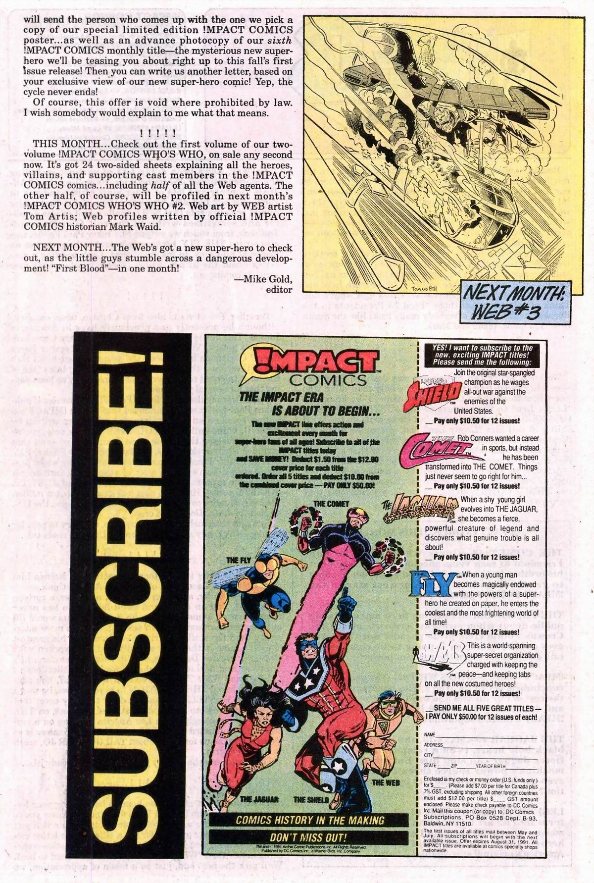 Read online The Web (1991) comic -  Issue #2 - 26