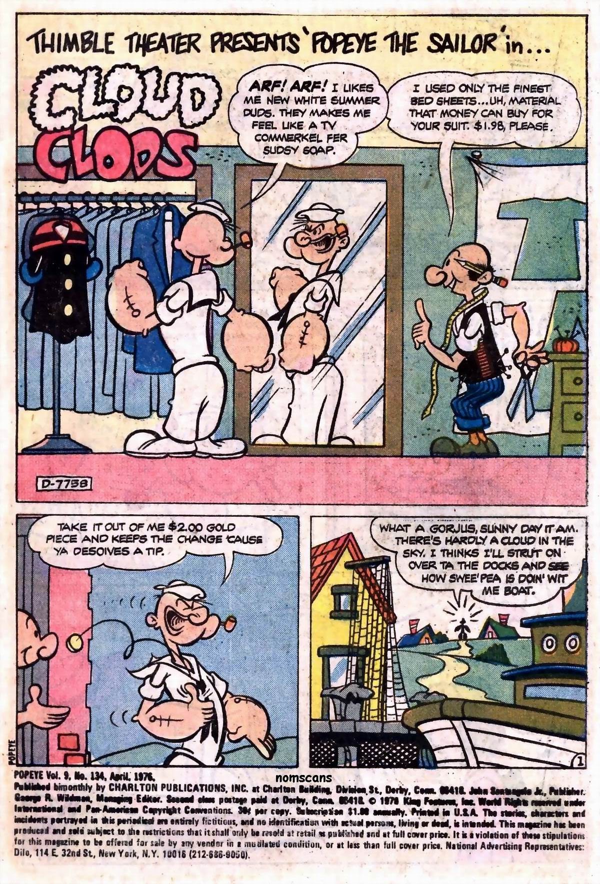 Read online Popeye (1948) comic -  Issue #134 - 2