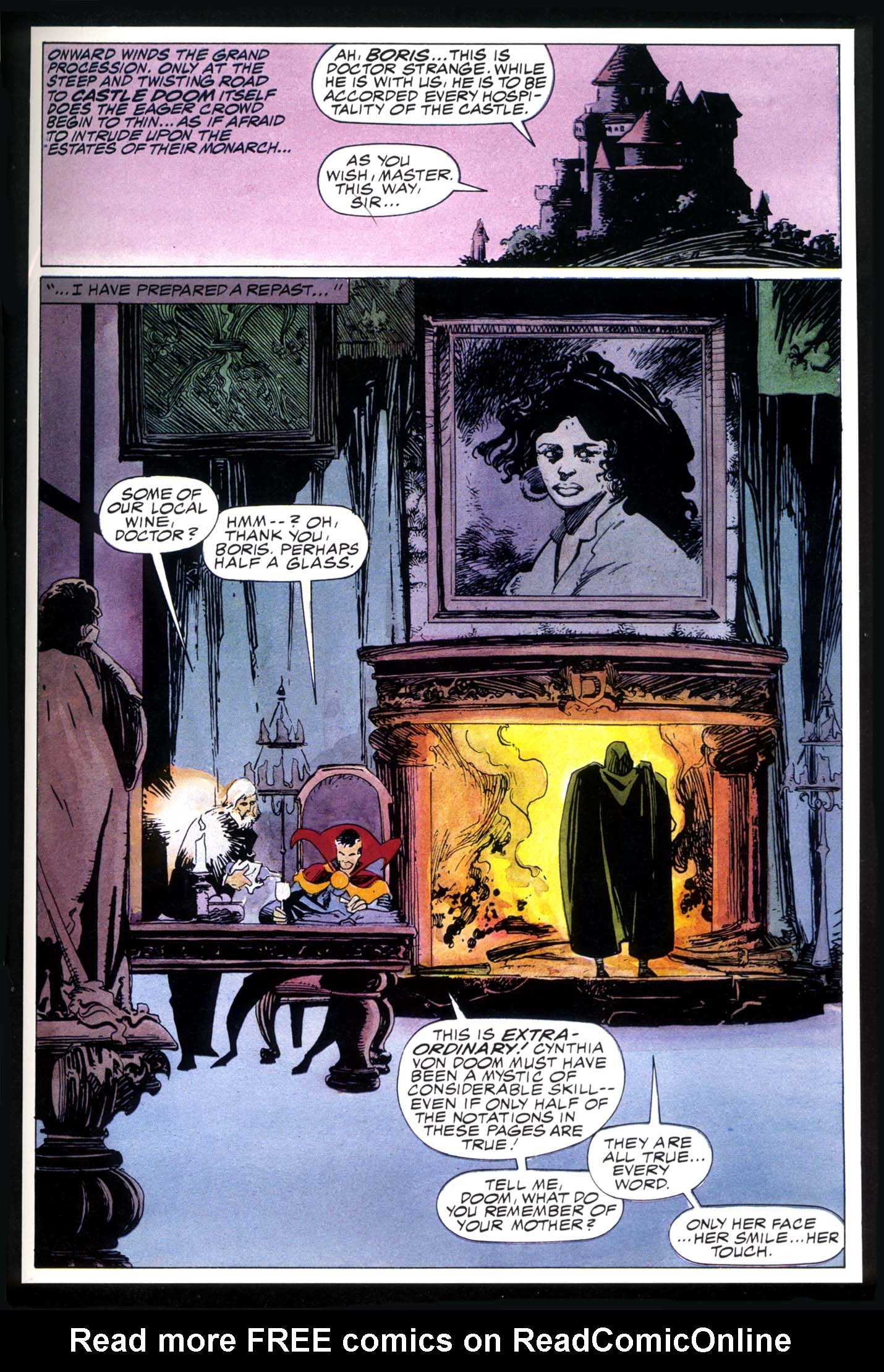 Read online Marvel Graphic Novel comic -  Issue #49 - Doctor Strange & Doctor Doom - Triumph & Torment - 32