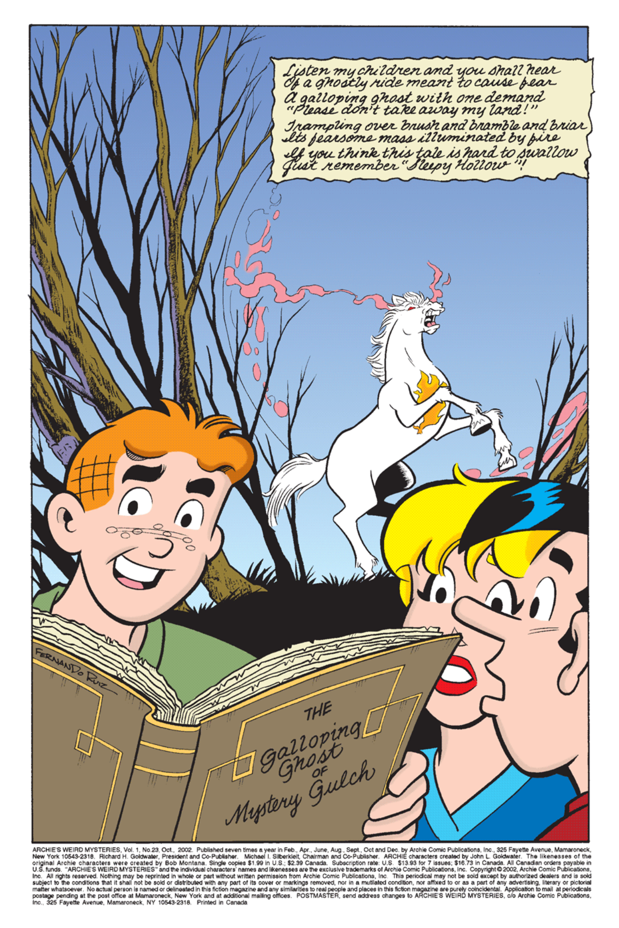 Read online Archie's Weird Mysteries comic -  Issue #23 - 2