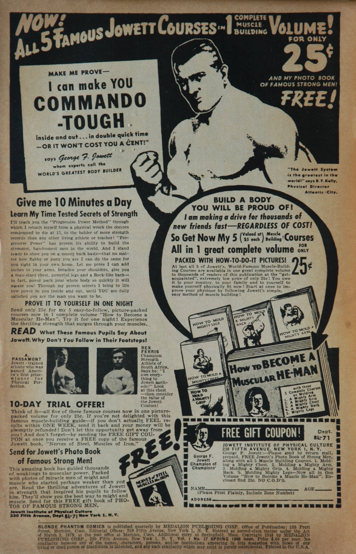 Read online Blonde Phantom Comics comic -  Issue #17 - 2