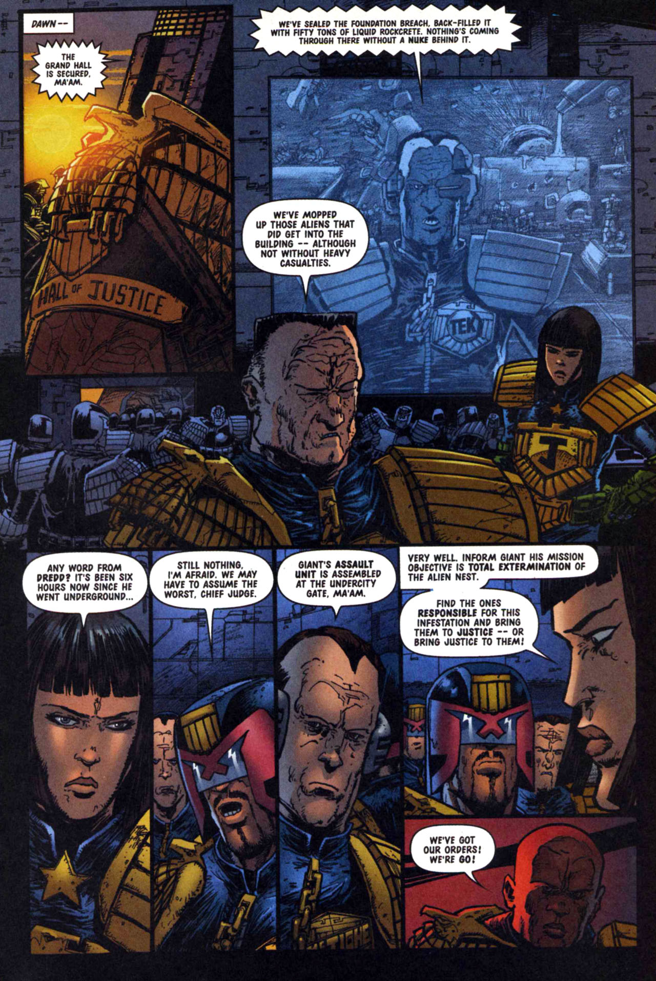 Read online Judge Dredd Vs. Aliens:  Incubus comic -  Issue #4 - 5