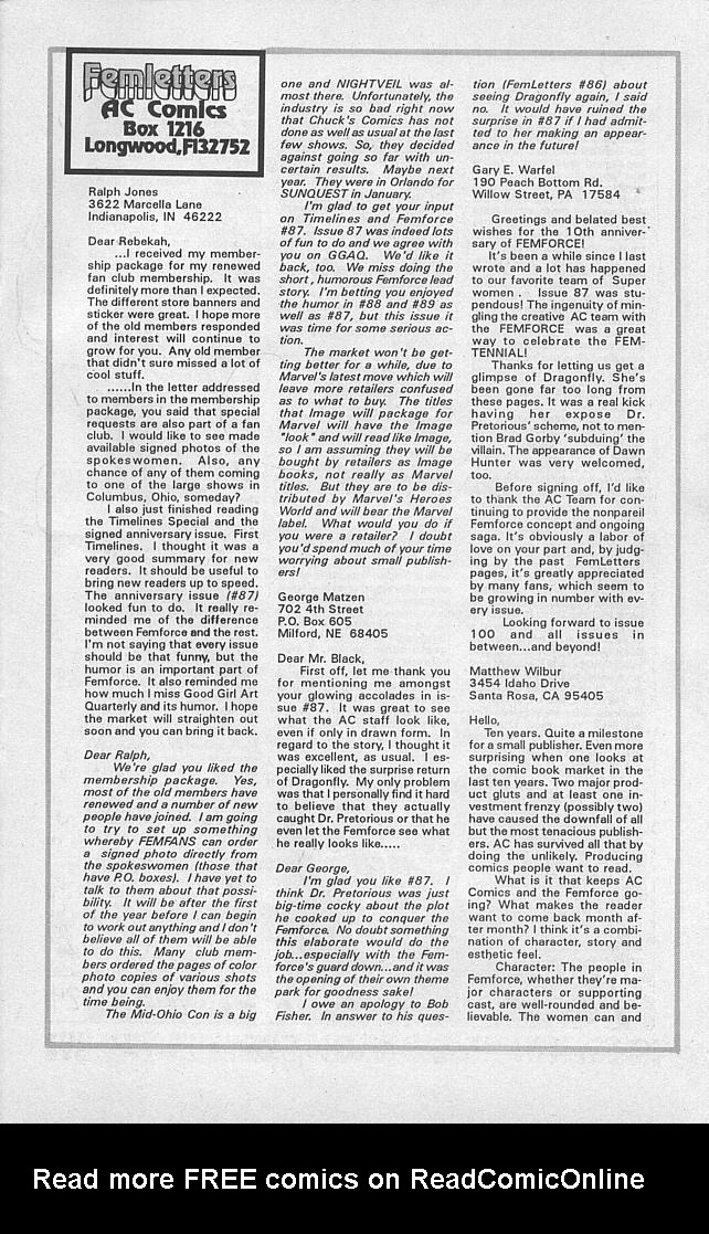 Read online Femforce comic -  Issue #90 - 28