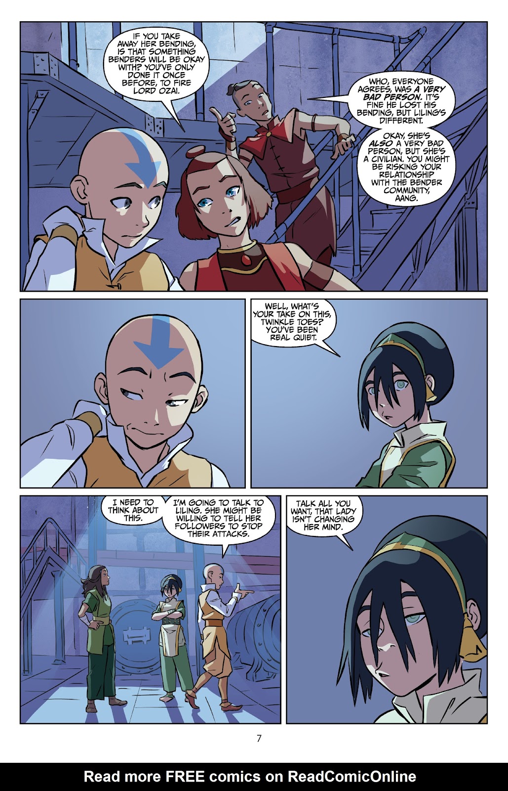 Read online Nickelodeon Avatar: The Last Airbender - Imbalance comic -  Issue # TPB 3 - 8