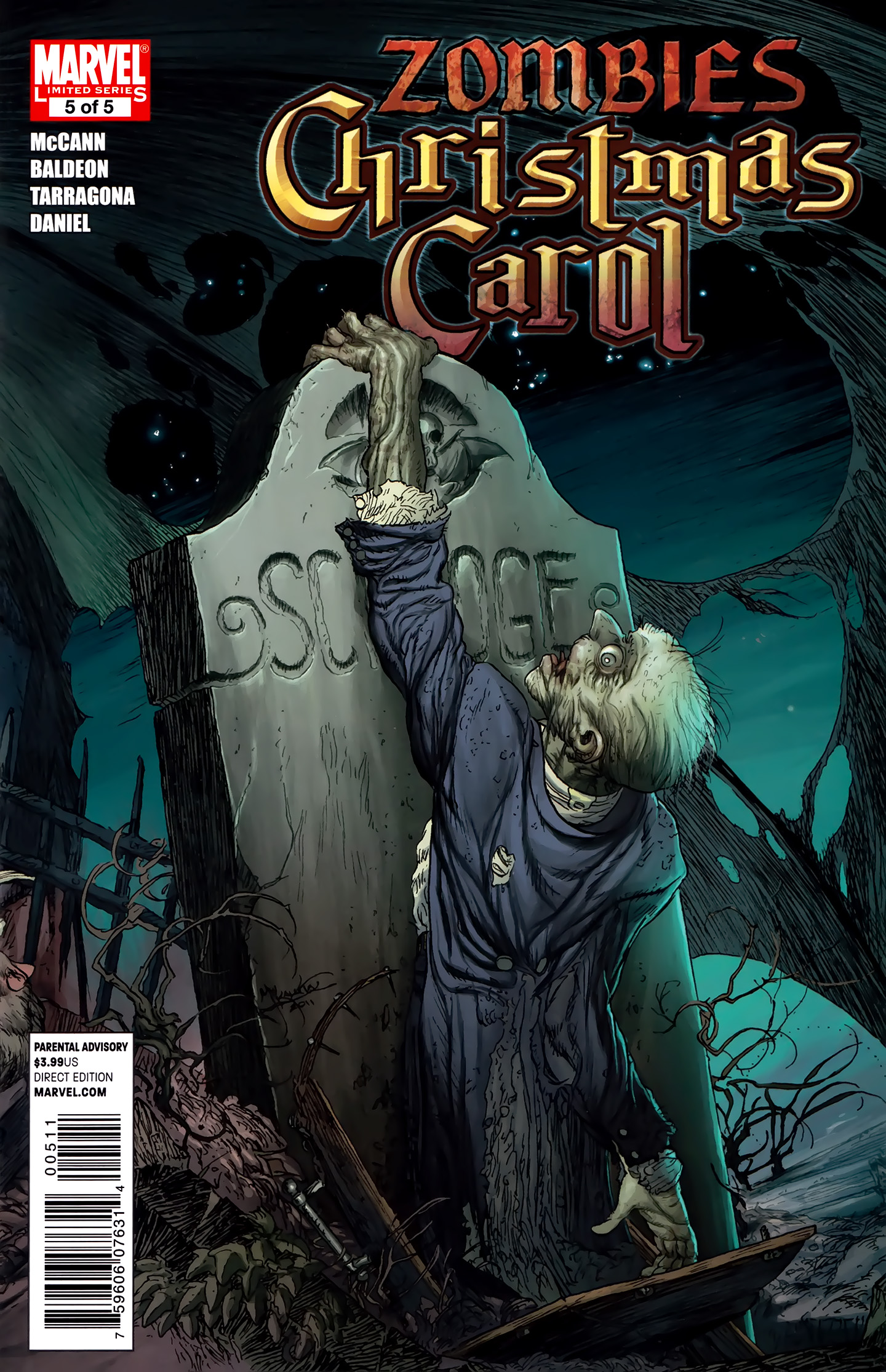 Read online Zombies Christmas Carol comic -  Issue #5 - 1