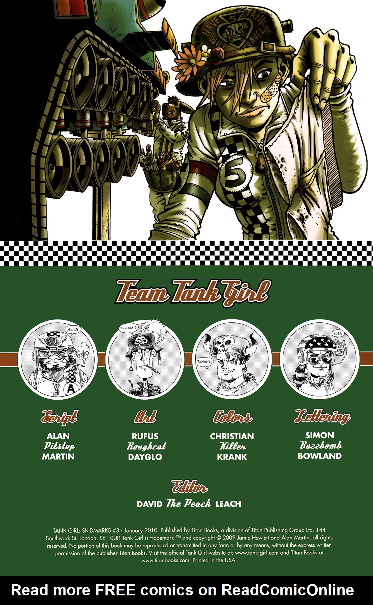 Read online Tank Girl: Skidmarks comic -  Issue #3 - 2