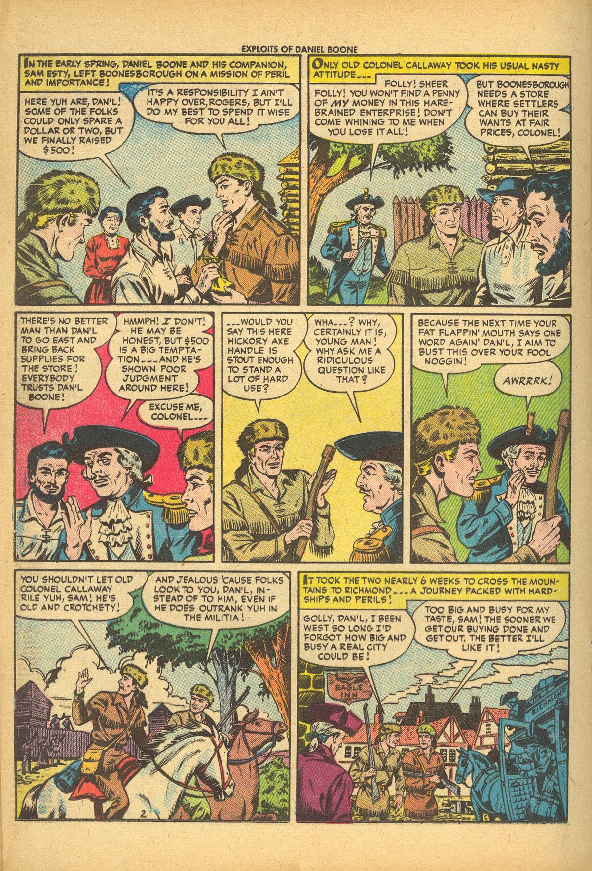 Read online Exploits of Daniel Boone comic -  Issue #3 - 20