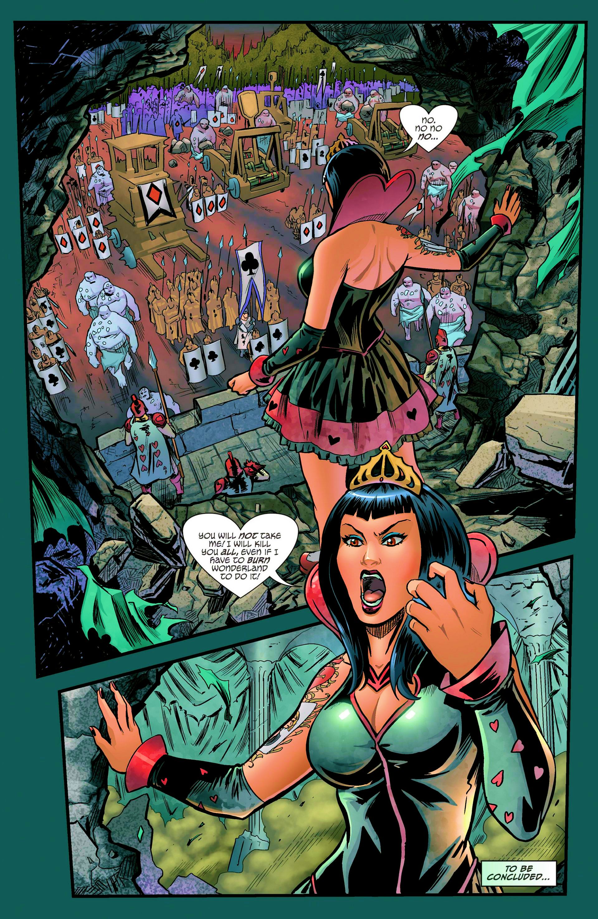 Read online Grimm Fairy Tales presents Wonderland: Clash of Queens comic -  Issue #4 - 25